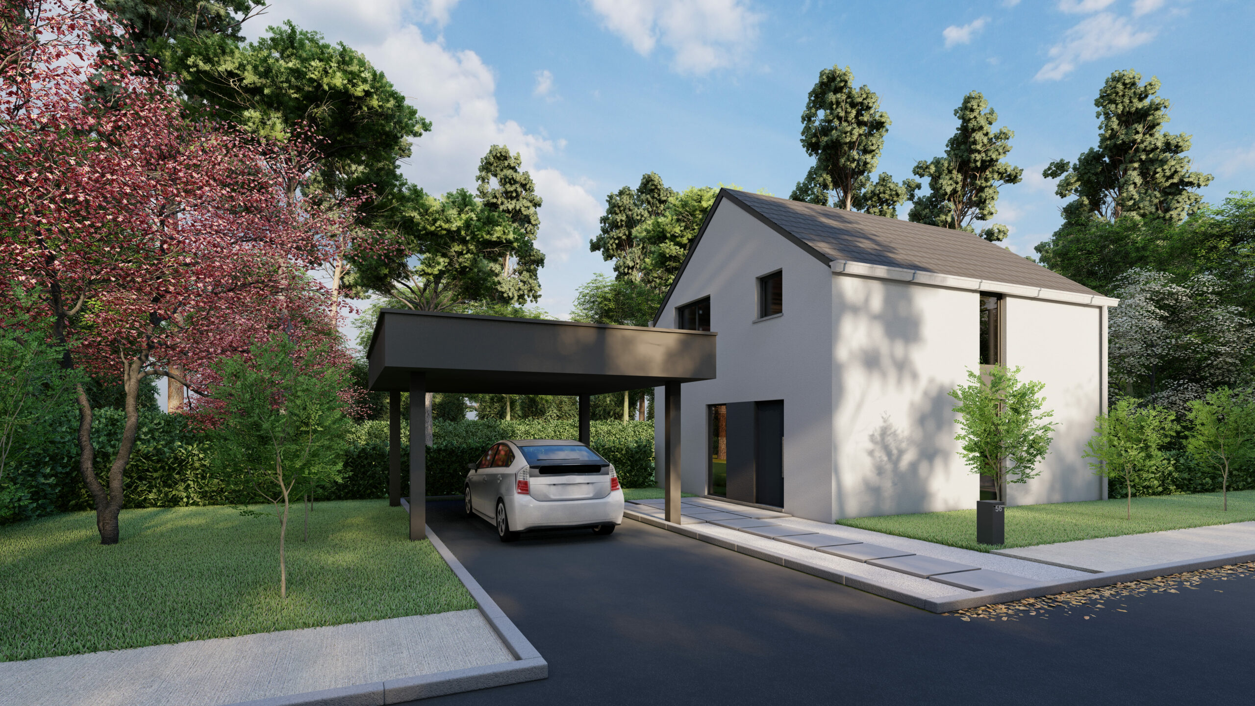 Modèle TC01 vu depuis la rue