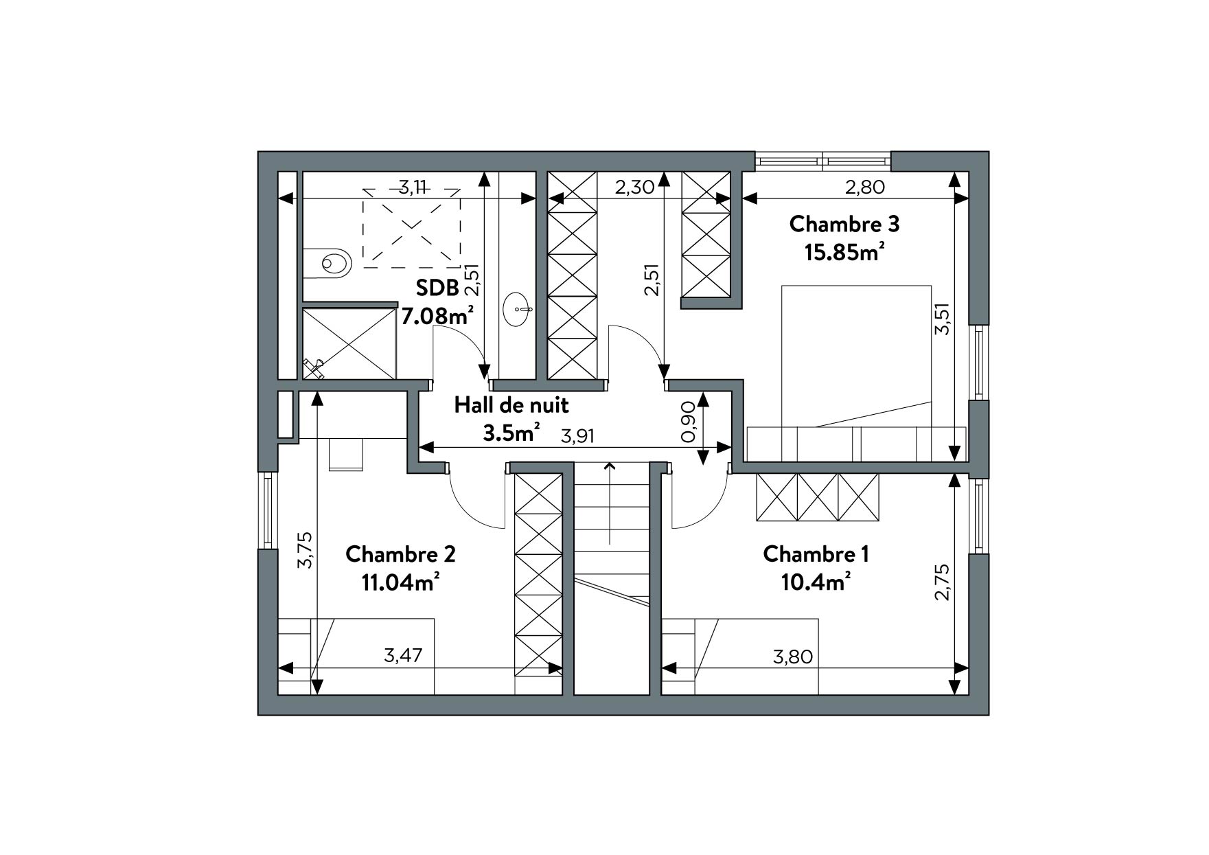 Plan étage TC03