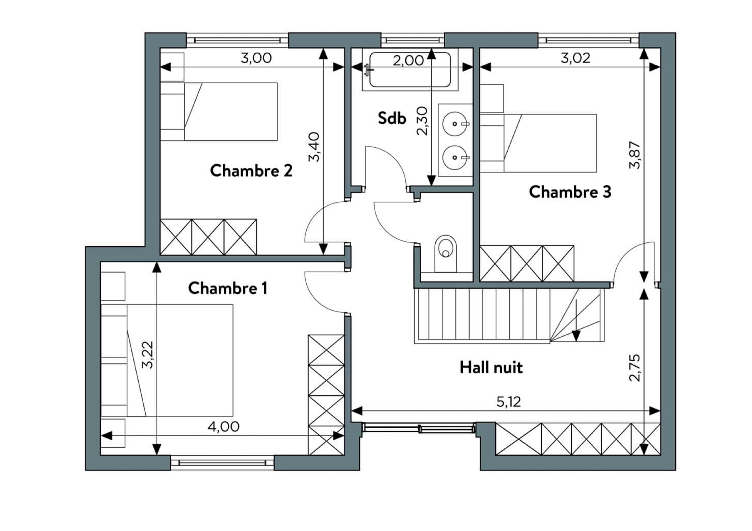 Plan étage TC06