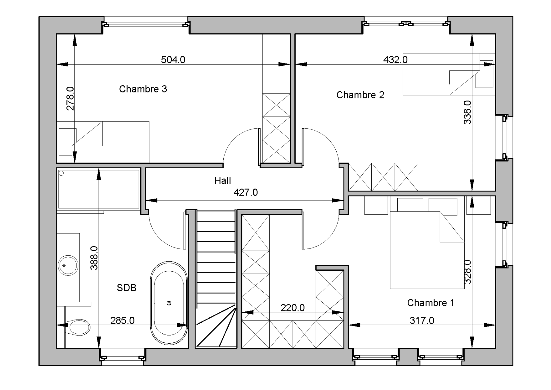 Plan étage TC10